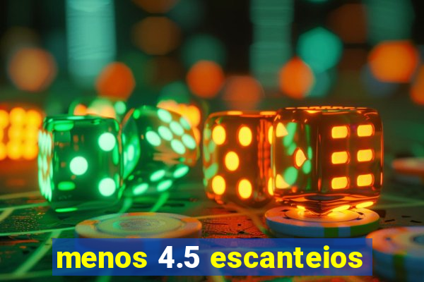 menos 4.5 escanteios