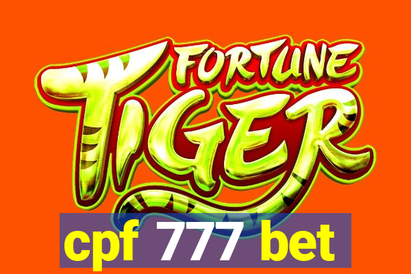 cpf 777 bet