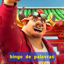 bingo de palavras cha de bebe