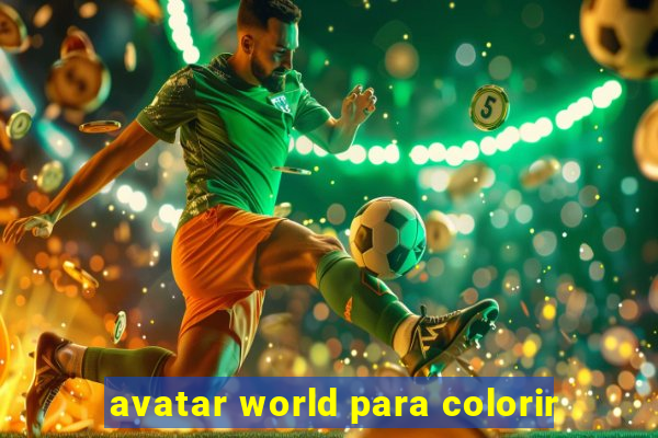 avatar world para colorir