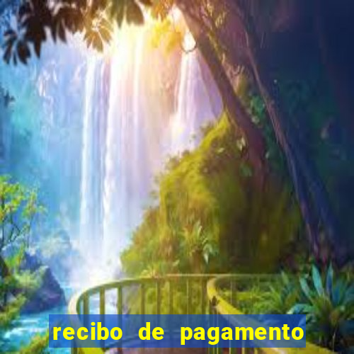 recibo de pagamento word editável