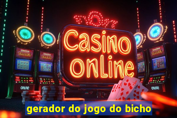 gerador do jogo do bicho