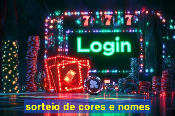 sorteio de cores e nomes