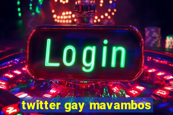 twitter gay mavambos