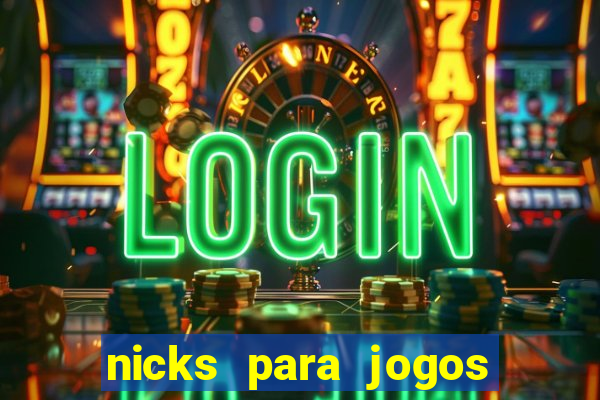 nicks para jogos de tiro