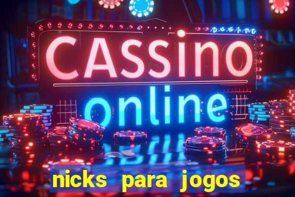 nicks para jogos de tiro