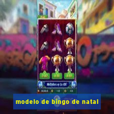 modelo de bingo de natal