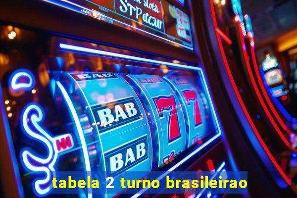 tabela 2 turno brasileirao