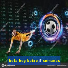 beta hcg baixo 5 semanas