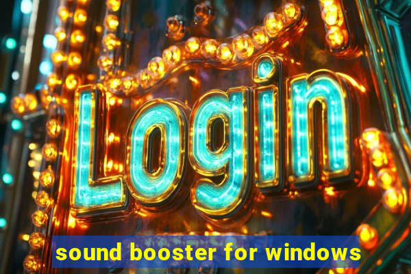 sound booster for windows