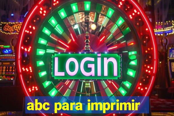 abc para imprimir