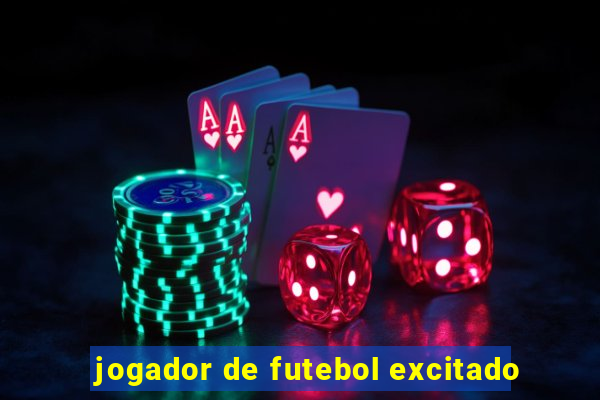 jogador de futebol excitado