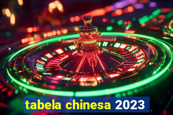 tabela chinesa 2023