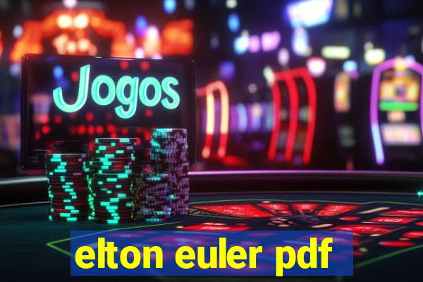 elton euler pdf