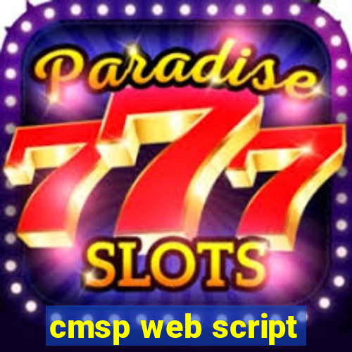 cmsp web script