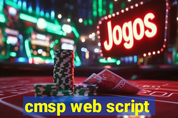 cmsp web script