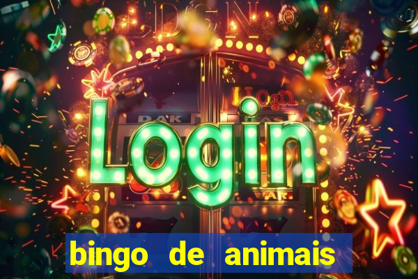 bingo de animais para educa??o infantil