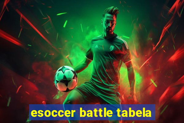 esoccer battle tabela