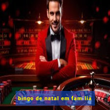 bingo de natal em família