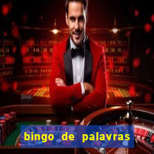 bingo de palavras 3 ano