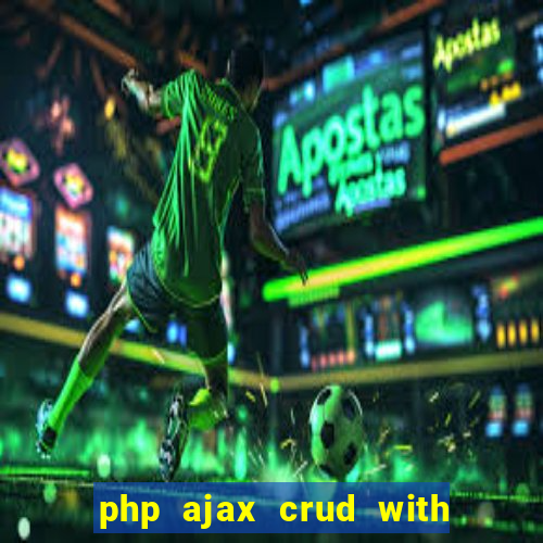 php ajax crud with datatables and bootstrap modals