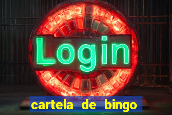 cartela de bingo cha de panela