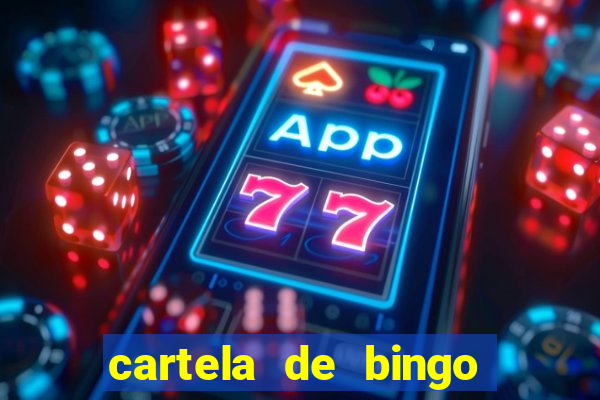 cartela de bingo cha de panela