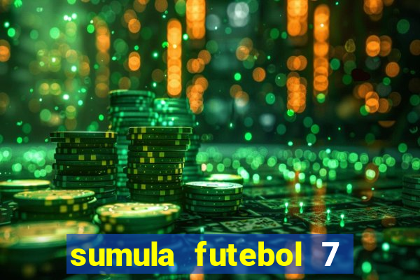 sumula futebol 7 society excel