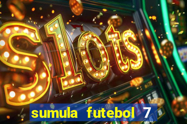 sumula futebol 7 society excel