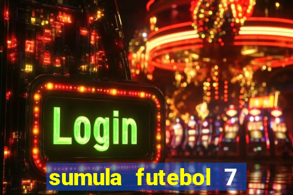 sumula futebol 7 society excel