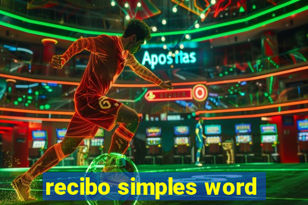 recibo simples word