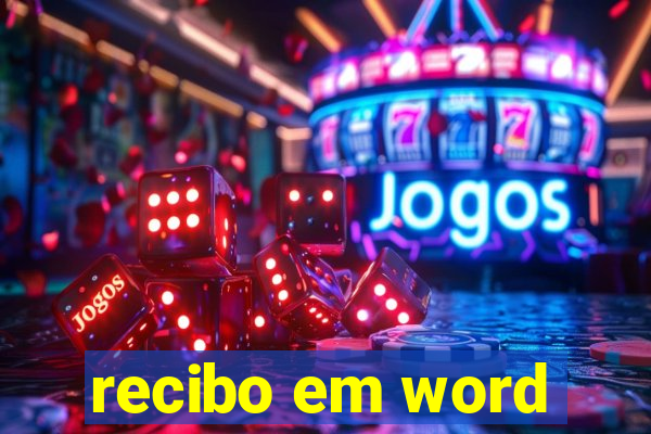 recibo em word