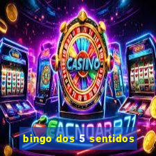 bingo dos 5 sentidos