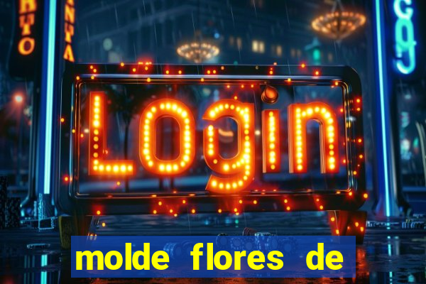 molde flores de papel para imprimir