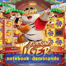 notebook demorando para ligar tela preta