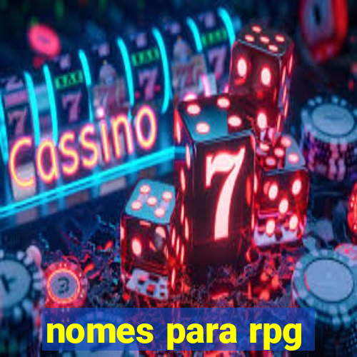 nomes para rpg