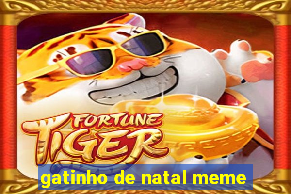 gatinho de natal meme