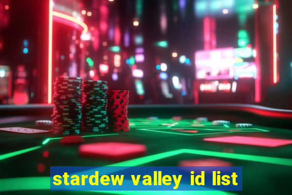 stardew valley id list