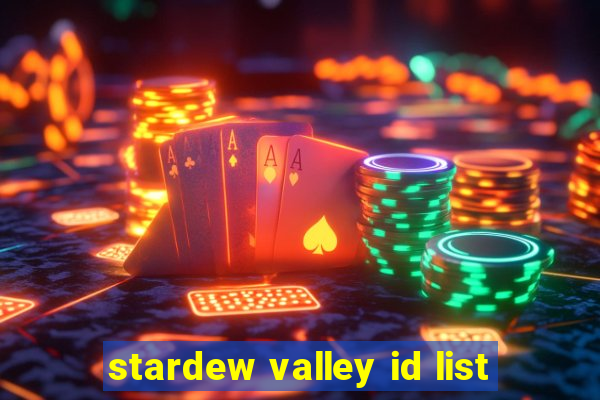 stardew valley id list