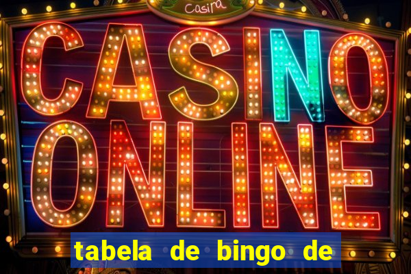 tabela de bingo de 1 a 100