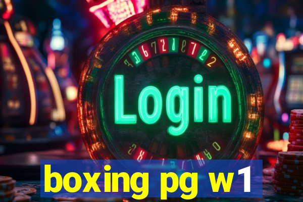 boxing pg w1