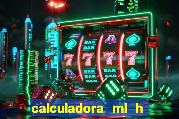 calculadora ml h para mcg kg min