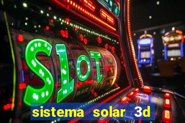 sistema solar 3d em movimento