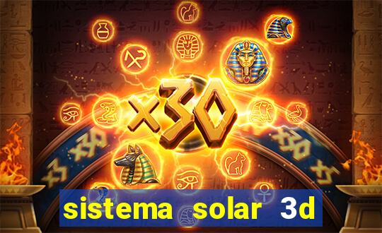 sistema solar 3d em movimento