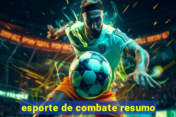 esporte de combate resumo