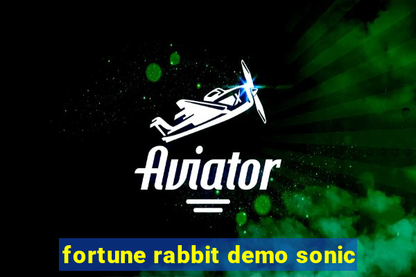 fortune rabbit demo sonic