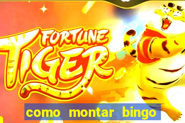 como montar bingo brinquedos toia