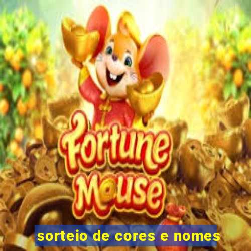 sorteio de cores e nomes