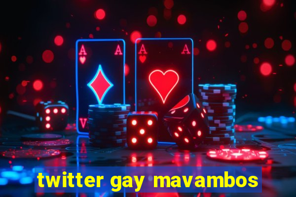 twitter gay mavambos