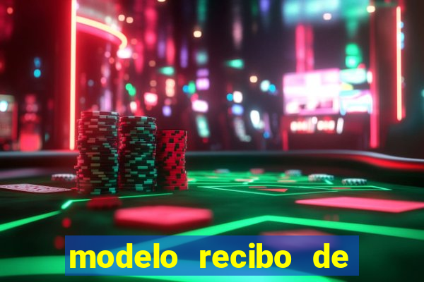 modelo recibo de pagamento autonomo